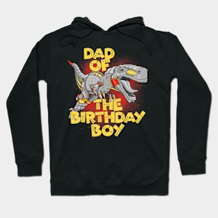 Dad Birthday Boy Dinosaur Robot Cyborg T-Rex Matching Hoodie